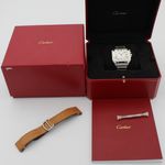 Cartier Santos WSSA0009 (2018) - White dial 40 mm Steel case (2/8)