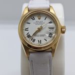 Rolex Lady-Datejust 6916 (1985) - White dial 26 mm Yellow Gold case (1/8)