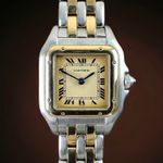 Cartier Panthère 166921 (1990) - Champagne dial 22 mm Gold/Steel case (1/8)