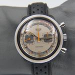 Heuer Vintage 70's vintage watch mens Heuer Temporada ref. 733809 manual wind valjoux 7733 (1970) - Unknown dial 42 mm Plastic case (5/8)