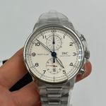 IWC Portuguese Yacht Club Chronograph IW390702 (2023) - White dial 45 mm Steel case (3/7)