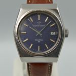 Eterna Vintage 70's vintage watch mens Eterna Matic KonTiki 20 ref 633.1003.41 jumbo steel blue (1970) - Blue dial 38 mm Steel case (2/8)