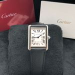 Cartier Tank WSTA0041 (2023) - Zilver wijzerplaat 34mm Staal (1/7)