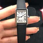 Cartier Tank WSTA0041 (2023) - Zilver wijzerplaat 34mm Staal (4/7)