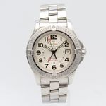 Breitling Colt GMT A32350 (Onbekend (willekeurig serienummer)) - Zilver wijzerplaat 40mm Staal (1/8)