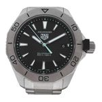 TAG Heuer Aquaracer WBP1180.BF0000 (2024) - Zwart wijzerplaat 40mm Titanium (1/8)