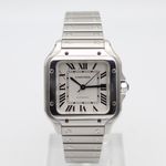 Cartier Santos WSSA0029 (2020) - Zilver wijzerplaat 35mm Staal (1/8)