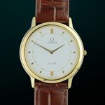 Omega De Ville 195.0048 (1986) - White dial 33 mm Gold/Steel case (1/8)