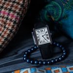 Cartier Tank Solo WSTA0028 (2021) - Geel wijzerplaat 35mm Staal (1/7)