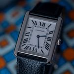 Cartier Tank Solo WSTA0028 (2021) - Geel wijzerplaat 35mm Staal (4/7)