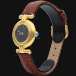 Cartier Tank Vermeil 590002 (1992) - Black dial 24 mm Silver case (4/8)