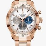 Zenith Chronomaster Sport 18.3101.3600/69.M3100 (2024) - Wit wijzerplaat 41mm Roségoud (1/1)