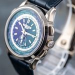 Patek Philippe World Time Chronograph 5930G-001 (2018) - Blue dial 40 mm White Gold case (8/8)