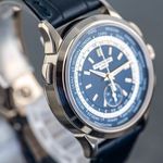 Patek Philippe World Time Chronograph 5930G-001 (2018) - Blauw wijzerplaat 40mm Witgoud (7/8)