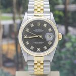 Rolex Datejust 36 16233 (1997) - Grijs wijzerplaat 36mm Goud/Staal (3/8)