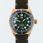 TAG Heuer Autavia WBE5190.FC8268 (Unknown (random serial)) - Green dial 42 mm Bronze case (1/8)