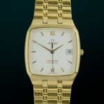 Omega Seamaster 196.0241 (1982) - White dial 30 mm Gold/Steel case (1/8)