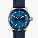 Blancpain Fifty Fathoms Bathyscaphe 5100-1140-O52A (2021) - Blauw wijzerplaat 39mm Staal (1/8)