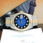 Rolex Datejust 36 16233 (1998) - Blue dial 36 mm Gold/Steel case (2/8)