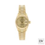 Rolex Lady-Datejust 69178 (1985) - Champagne dial 26 mm Yellow Gold case (2/8)