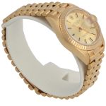 Rolex Lady-Datejust 69178 (Unknown (random serial)) - Champagne dial 26 mm Yellow Gold case (5/7)