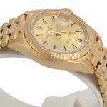 Rolex Lady-Datejust 69178 (Unknown (random serial)) - Champagne dial 26 mm Yellow Gold case (6/7)