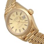 Rolex Lady-Datejust 69178 (Unknown (random serial)) - Champagne dial 26 mm Yellow Gold case (4/7)