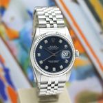 Rolex Datejust 36 16234 (1998) - Blue dial 36 mm Steel case (6/8)