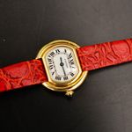 Cartier Vintage 67081 (1970) - White dial 26 mm Yellow Gold case (3/7)