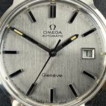 Omega Genève 166.0098 (1972) - Silver dial 35 mm Steel case (8/8)