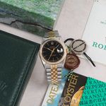 Rolex Datejust 36 16233 (1992) - Black dial 36 mm Gold/Steel case (5/8)
