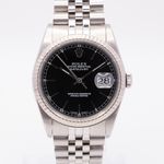 Rolex Datejust 36 16234 (1989) - Zwart wijzerplaat 36mm Staal (1/8)