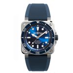 Bell & Ross BR 03 BR03A-D-BLU-ST/SRB (2024) - Blauw wijzerplaat 42mm Staal (1/1)