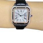 Cartier Santos Dumont W2SA0011 (2024) - Zilver wijzerplaat 31mm Staal (2/8)