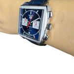 TAG Heuer Monaco CBL2111.FC6453 (2024) - Blauw wijzerplaat 39mm Staal (4/8)