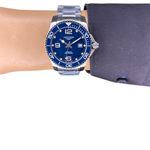 Longines HydroConquest L3.781.4.96.6 (2024) - Blauw wijzerplaat 41mm Staal (8/8)