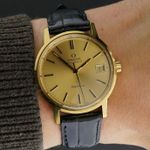 Omega Genève 166.0163 (1973) - Goud wijzerplaat 35mm Goud/Staal (2/8)