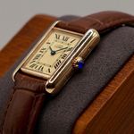 Cartier Tank 2415 (Unknown (random serial)) - Champagne dial 22 mm Gold/Steel case (1/7)