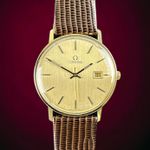 Omega Vintage 196.0295 (1984) - Goud wijzerplaat 33mm Geelgoud (1/8)