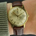 Omega Seamaster 166.002 (1966) - White dial 34 mm Gold/Steel case (2/8)