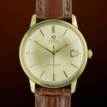 Omega Seamaster 166.002 (1966) - White dial 34 mm Gold/Steel case (1/8)