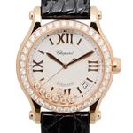 Chopard Happy Sport 274808-5003 (2022) - Zilver wijzerplaat 36mm Roségoud (1/1)