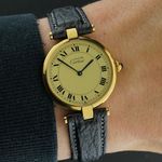 Cartier Vendome 590003 (1990) - Champagne wijzerplaat 30mm Staal (2/8)