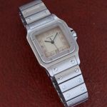 Cartier Santos Galbée 987901 (Onbekend (willekeurig serienummer)) - Wit wijzerplaat 29mm Staal (1/7)