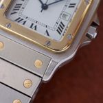Cartier Santos 1172961 (Unknown (random serial)) - White dial 29 mm Gold/Steel case (7/8)