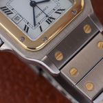 Cartier Santos 1172961 (Unknown (random serial)) - White dial 29 mm Gold/Steel case (8/8)
