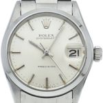 Rolex Oyster Precision 6466 (1967) - Zilver wijzerplaat 36mm Staal (5/5)