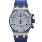 Audemars Piguet Royal Oak Offshore Lady 25986CK.ZZ.D020CA.02 (2001) - Wit wijzerplaat 37mm Witgoud (1/8)