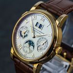 A. Lange & Söhne Langematik Perpetual 310.021 (2003) - White dial 39 mm Yellow Gold case (7/8)