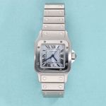 Cartier Santos Galbée 1564 (2000) - Blue dial 29 mm Steel case (2/8)